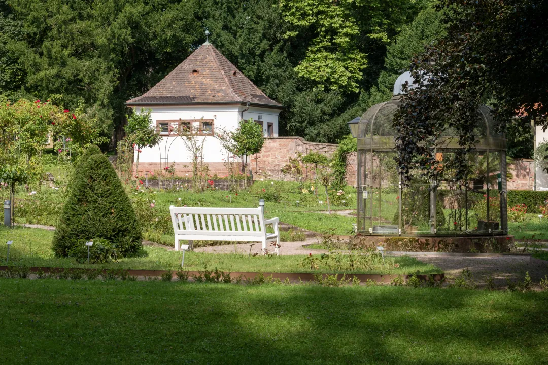 bench kiosk stadt park lahr