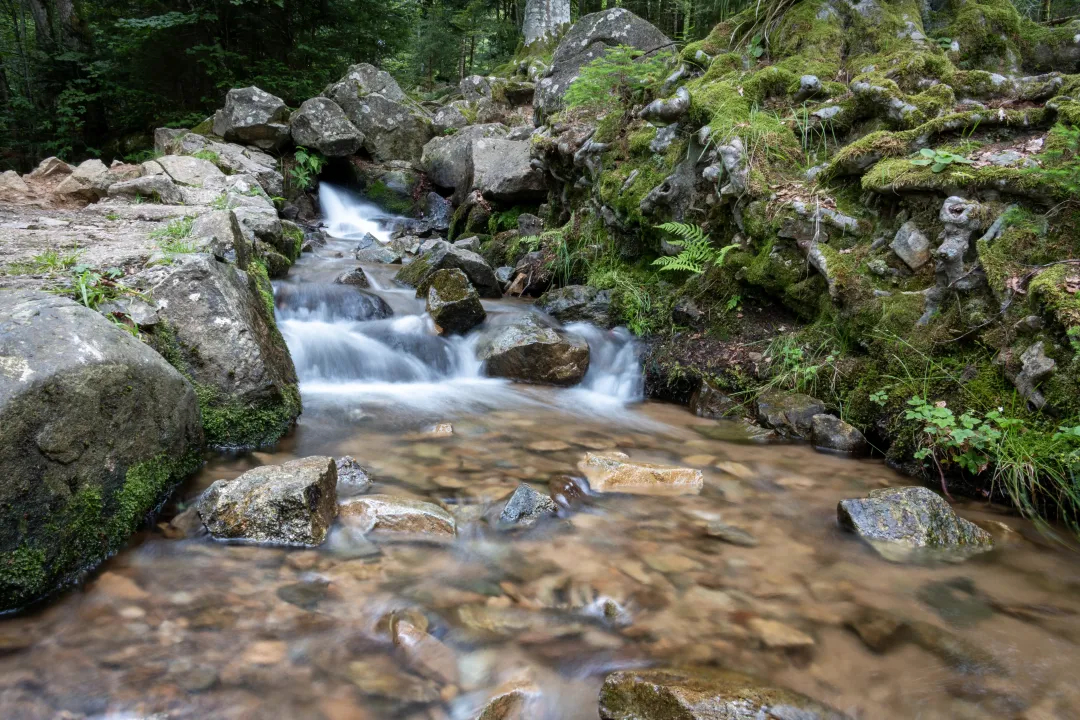 river andlau rocks waterfall hohwald water