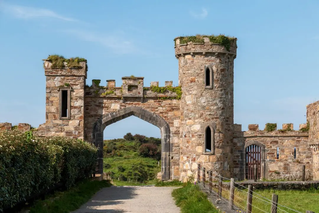 clifden castle entrance road arch door